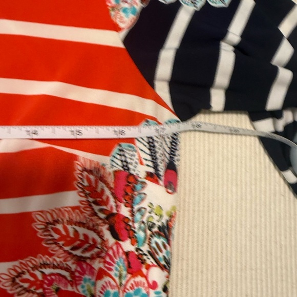 Eliza J Orange and Blue Sheath Midi Dress - Picture 6 of 7